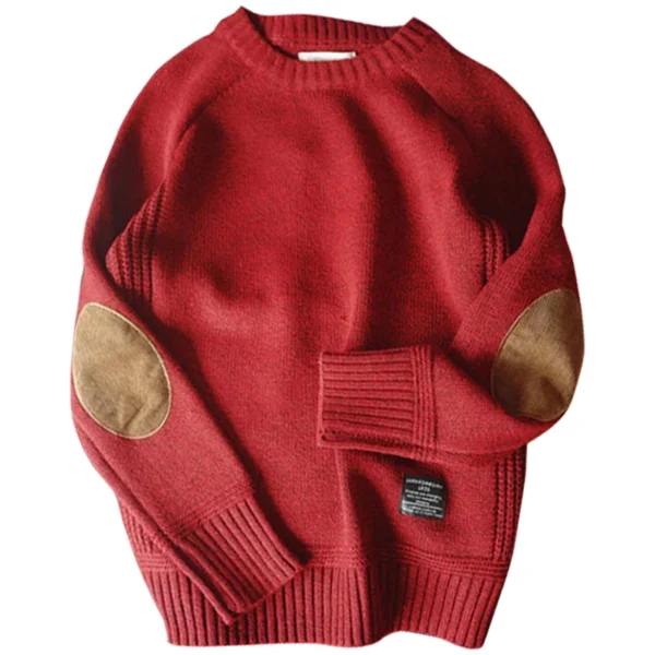 538456938 New Men Pullover Sweater Fashion Patch Designs Oversized Knitted Sweater Harajuku Streetwear Thick O Neck Causal Pullovers Wool