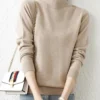 538456872 Autumn Winter Bottom Sweaters Women Fashion Chic Turtleneck Pullover Slim Long Sleeve Knitted Jumpers Soft Warm Pull Femme Top