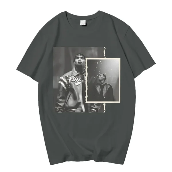 538457462 Rapper Breezy Bowl XX Print T-shirts Summer Casual Cotton Crew Neck Streetwear Tshirt Women Men Vintage Oversized T-shirts