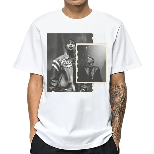 538457449 Rapper Breezy Bowl XX Print T-shirts Summer Casual Cotton Crew Neck Streetwear Tshirt Women Men Vintage Oversized T-shirts