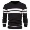 New Autumn Pullover Men's Sweater O-neck Patchwork Long Sleeve Warm Slim Sweaters Men Casual Fashion Sweater Men Clothing