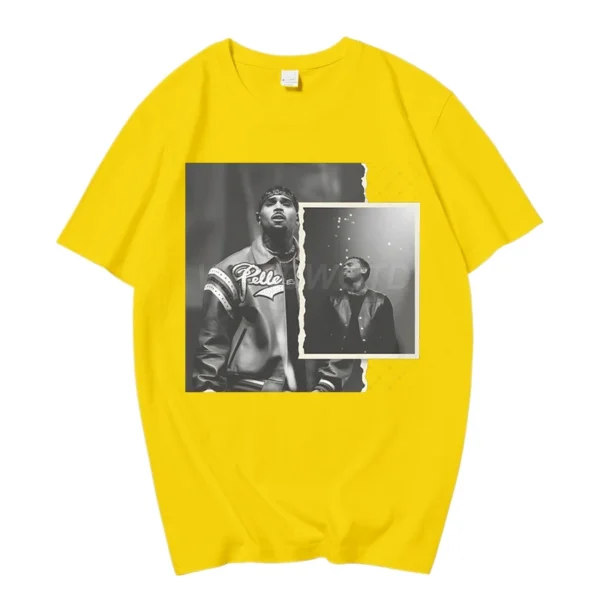 538457460 Rapper Breezy Bowl XX Print T-shirts Summer Casual Cotton Crew Neck Streetwear Tshirt Women Men Vintage Oversized T-shirts