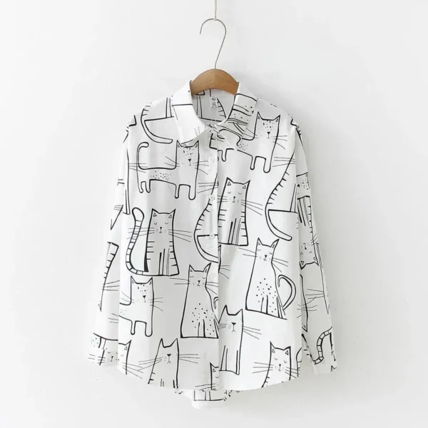 Blouse Fashion Casual Summer Tees Streetwear Print Autumn Shirts for Women Clothes Women Clothing Vintage T-Shirts Y2k Top