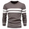 New Autumn Pullover Men's Sweater O-neck Patchwork Long Sleeve Warm Slim Sweaters Men Casual Fashion Sweater Men Clothing