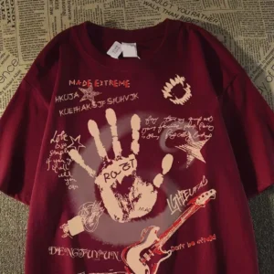 538555194 American Vintage Round Neck Short Sleeved T-shirt Men/Women Korean Inst Summer New Top