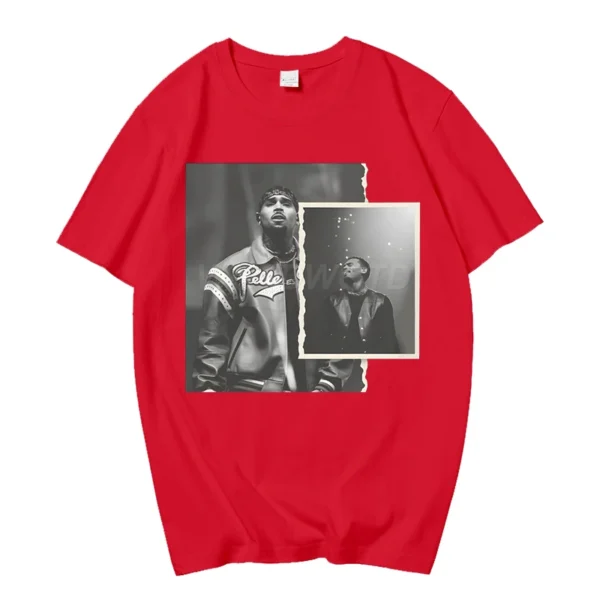 538457457 Rapper Breezy Bowl XX Print T-shirts Summer Casual Cotton Crew Neck Streetwear Tshirt Women Men Vintage Oversized T-shirts