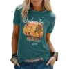 Hawaiian Graphic Beach T-Shirts 3D Print Women Vintage O-Neck Short Sleeves T Shirt Y2k Harajuku Tees Street Top Female Clothing