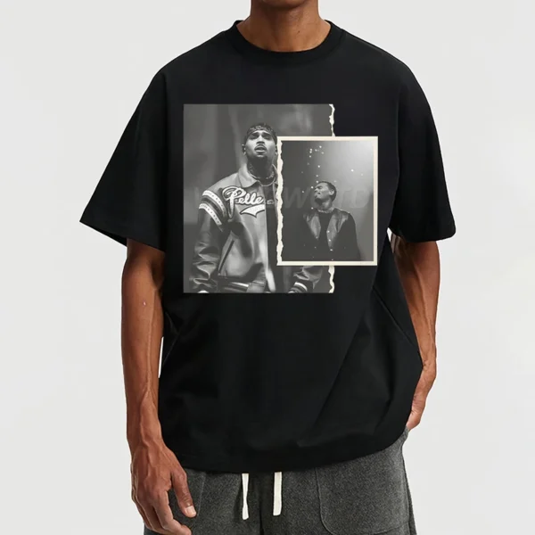 538457450 Rapper Breezy Bowl XX Print T-shirts Summer Casual Cotton Crew Neck Streetwear Tshirt Women Men Vintage Oversized T-shirts