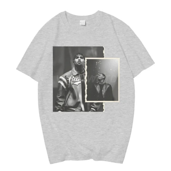 538457458 Rapper Breezy Bowl XX Print T-shirts Summer Casual Cotton Crew Neck Streetwear Tshirt Women Men Vintage Oversized T-shirts