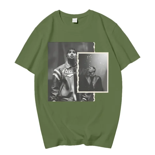 538457456 Rapper Breezy Bowl XX Print T-shirts Summer Casual Cotton Crew Neck Streetwear Tshirt Women Men Vintage Oversized T-shirts