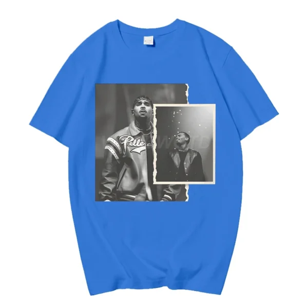 538457459 Rapper Breezy Bowl XX Print T-shirts Summer Casual Cotton Crew Neck Streetwear Tshirt Women Men Vintage Oversized T-shirts