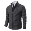 Men's Knit Cardigan Christmas Fleece Sweater Coat Fashion Casual Jacket High Quality Male Wool Cashmere Clothing